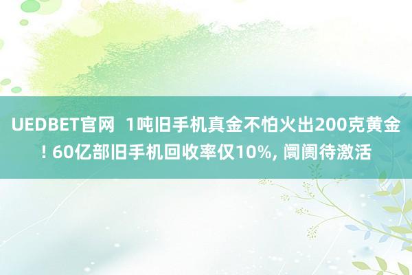 UEDBET官网  1吨旧手机真金不怕火出200克黄金! 60亿部旧手机回收率仅10%， 阛阓待激活
