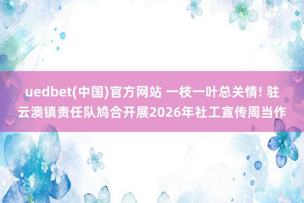 uedbet(中国)官方网站 一枝一叶总关情! 驻云澳镇责任队鸠合开展2026年社工宣传周当作