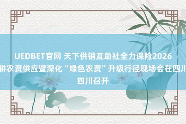 UEDBET官网 天下供销互助社全力保险2026年春耕农资供应暨深化“绿色农资”升级行径现场会在四川召开