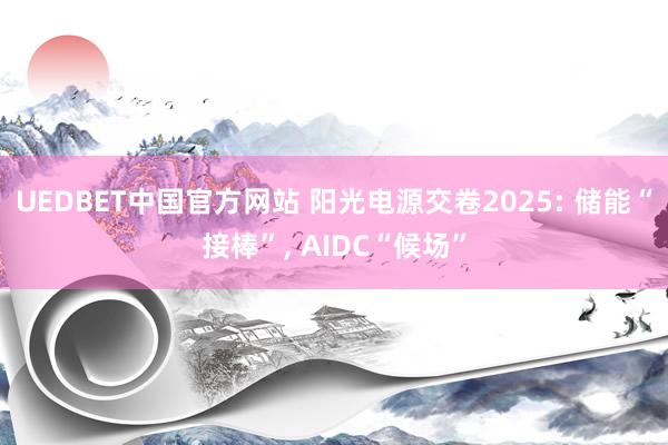 UEDBET中国官方网站 阳光电源交卷2025: 储能“接棒”， AIDC“候场”