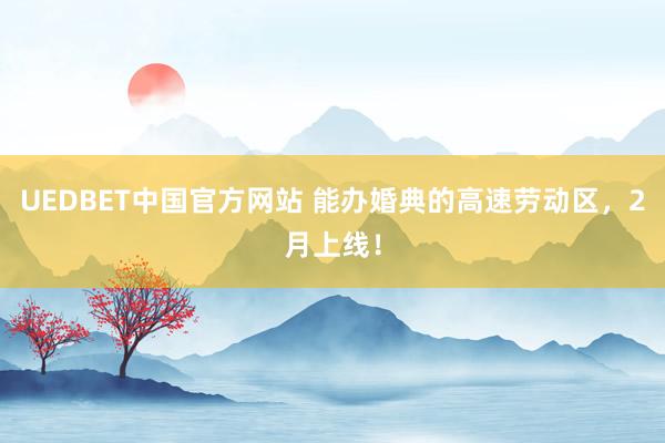 UEDBET中国官方网站 能办婚典的高速劳动区，2月上线！