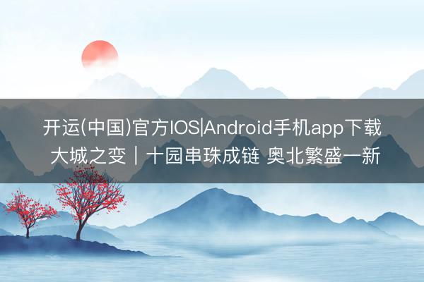 开运(中国)官方IOS|Android手机app下载 大城之变|十园串珠成链 奥北繁盛一新